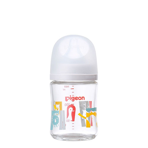 Pigeon Milk Bottle - Glass 贝亲三代玻璃奶瓶160ml Snowy Zoo