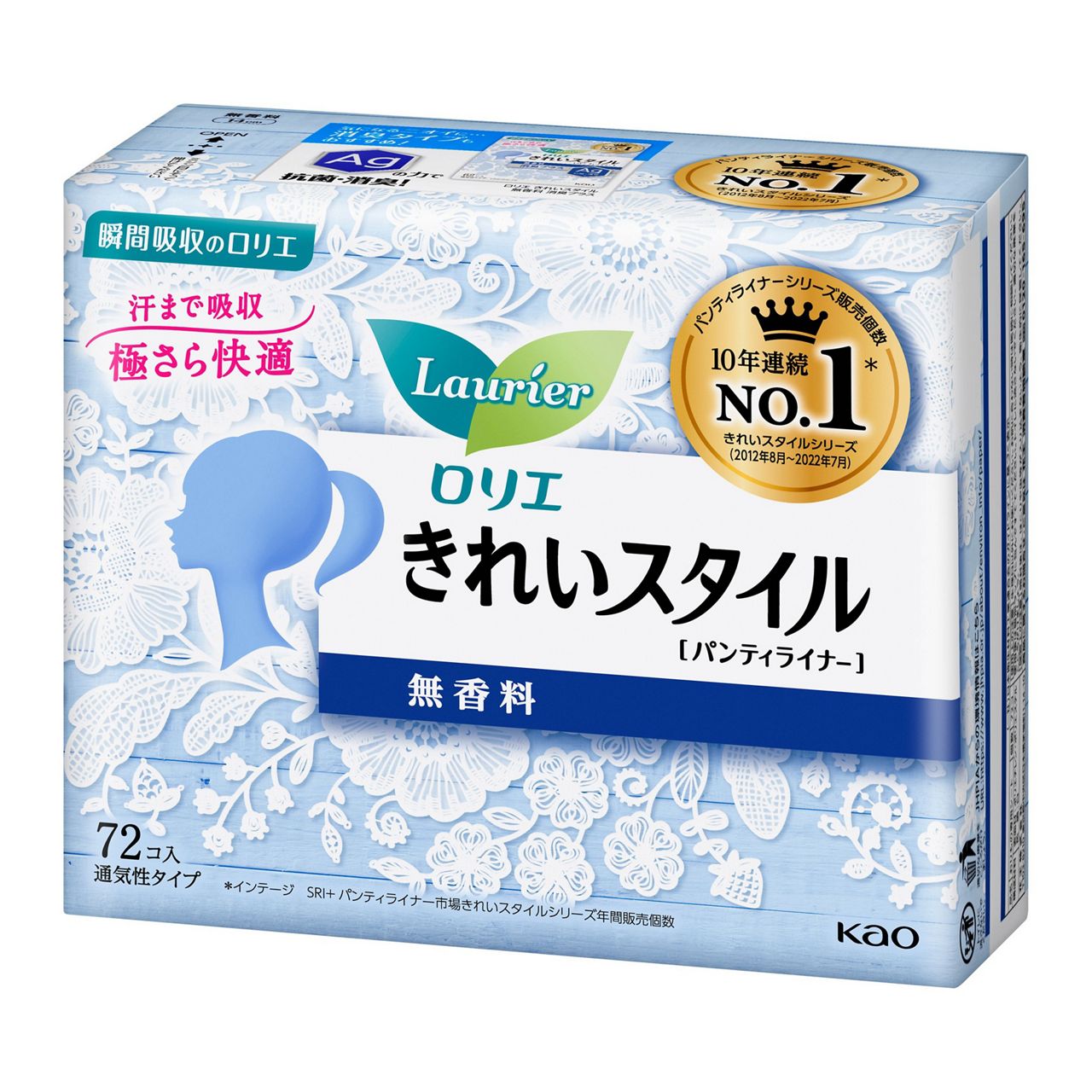 KAO Laurier Active Fit Unscented Pantyliner 花王乐而雅棉柔超薄护