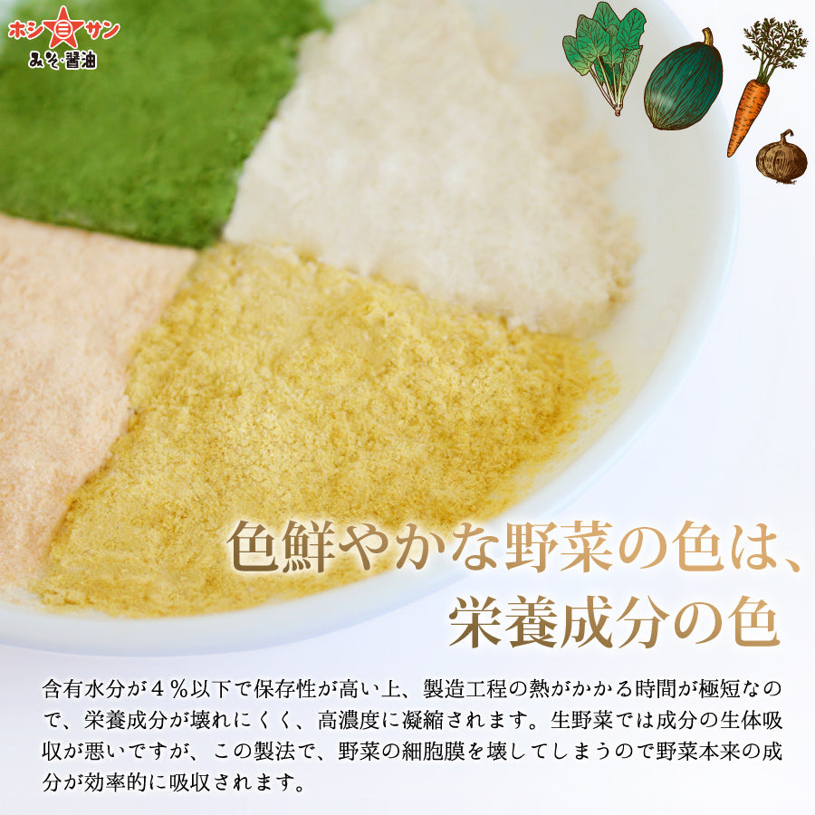 2025.2.25Hoshisan Baby Vegetable Powder日本Hoshisan宝宝高铁纯天然蔬菜泥 菠菜10g南瓜10g胡萝卜10g洋葱10g