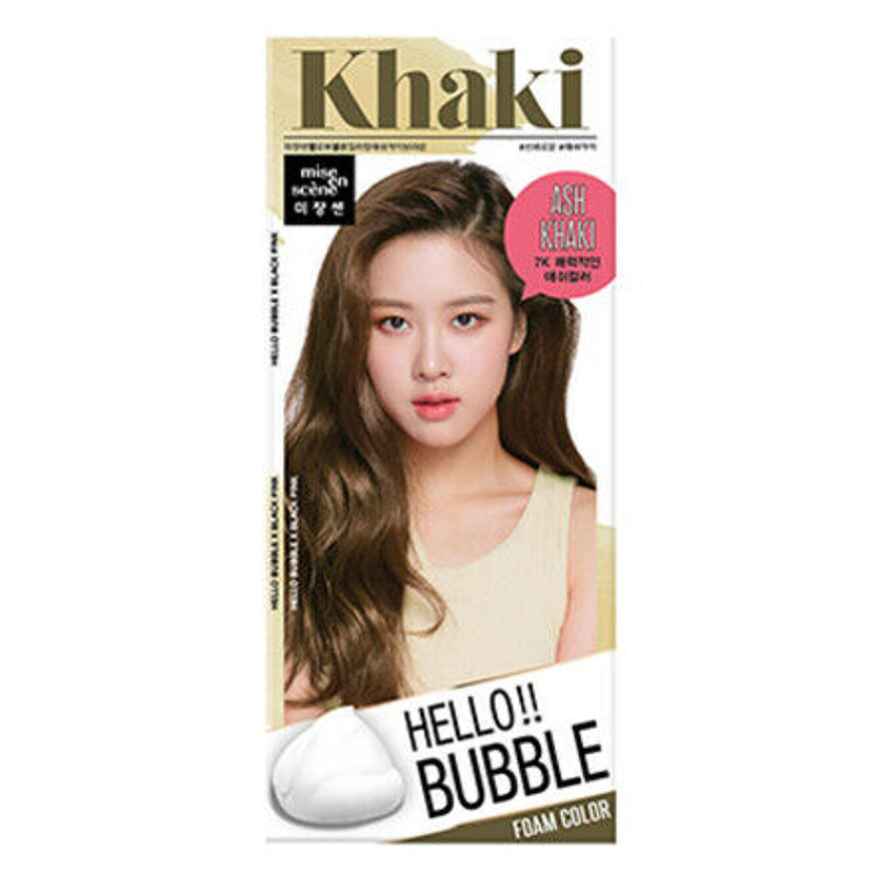 MISE EN SCENE Hello Bubble-7K Ash Khaki Brown爱茉莉泡泡染发剂-7K 卡其棕