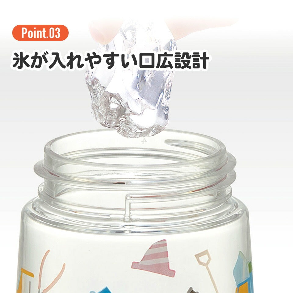 Skater Disney FROZEN One-Push Straw Water Bottle/Skate冰雪奇缘吸管水壶 480ml