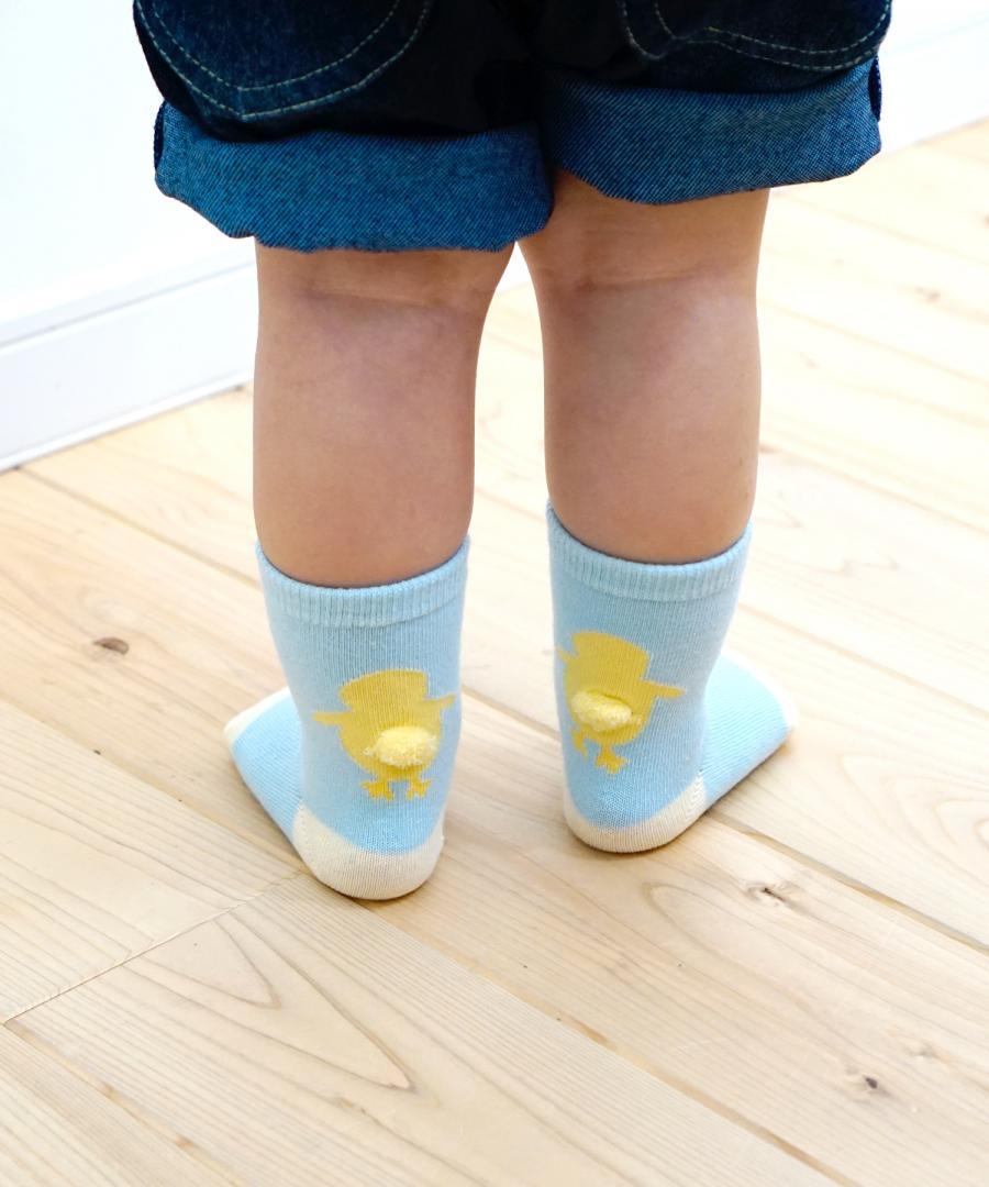 Stample Bushy Tail Baby Crew Socks Boys 3Pairs/Stample毛茸茸小动物尾巴宝宝袜 男宝款 3双装 11-13cm 0-1yr