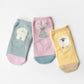 Stample Bushy Tail Baby Crew Socks Girls 3Pairs/Stample毛茸茸小动物尾巴宝宝袜 女宝款 3双装 11-13cm 0-1yr