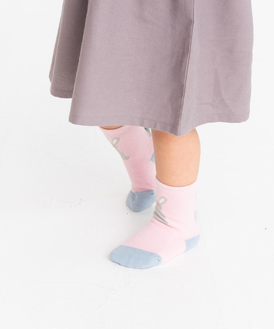 Stample Bushy Tail Baby Crew Socks Girls 3Pairs/Stample毛茸茸小动物尾巴宝宝袜 女宝款 3双装 11-13cm 0-1yr