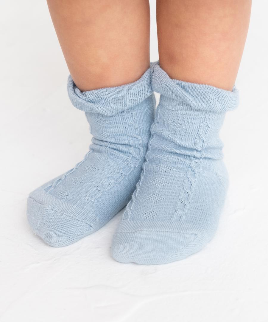 Stample Cable Frill Baby Crew Socks 3Pairs/Stample编线花纹宝宝袜 3双装 11-13cm 0-1yr