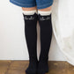 Stample Cat Knee High Socks-Black/Stample过膝长筒猫咪袜 黑色 16-18cm 4-6yrs