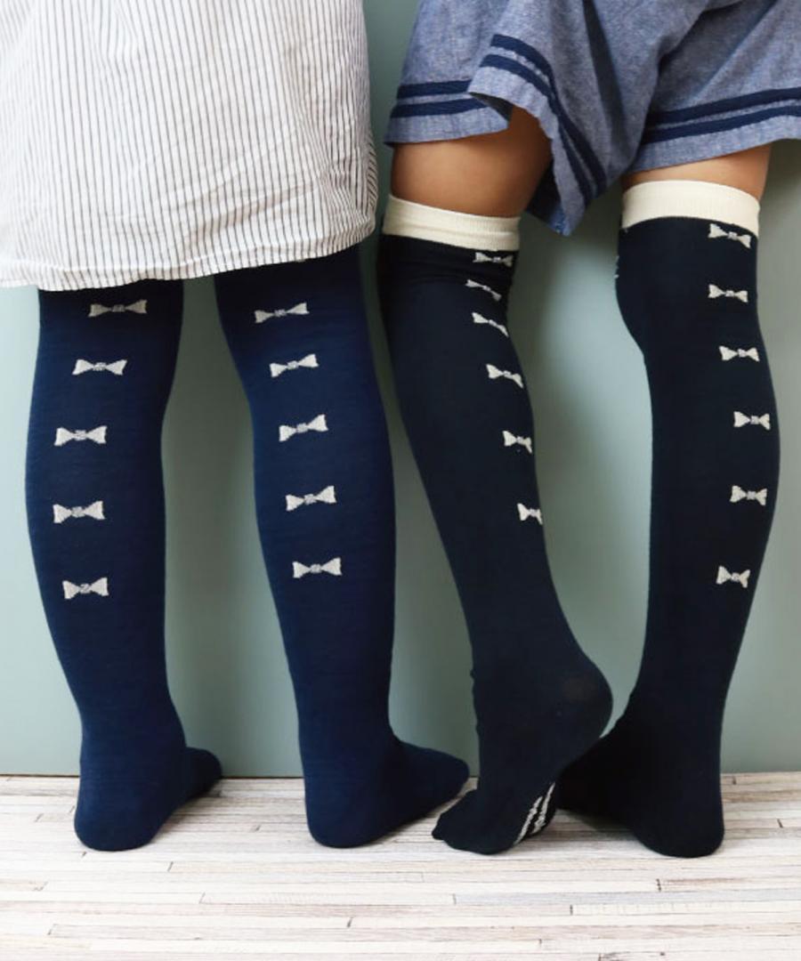 Stample Cat Knee High Socks-Black/Stample过膝长筒猫咪袜 黑色 16-18cm 4-6yrs