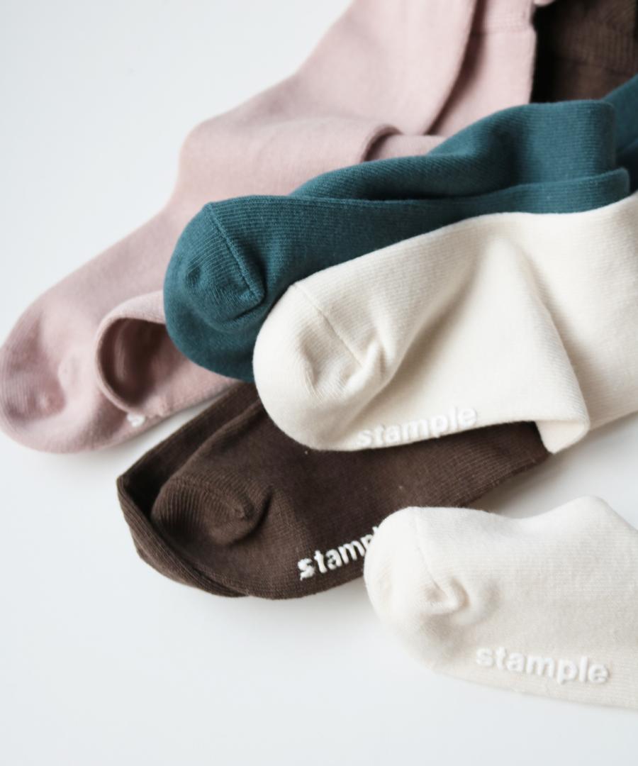 Stample Frill High Socks Pink&Brown 2Pairs/Stample荷叶边儿童及膝长袜 粉色&咖色 2双装 1-6yrs