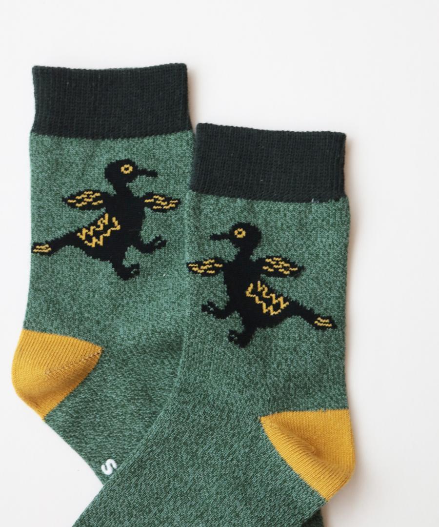 Stample Hachiawase Animal Crew Socks 3Pairs/Stample小动物伙伴儿童长袜 3双装 16-21cm 4-9yrs