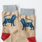 Stample Hachiawase Animal Crew Socks 3Pairs/Stample小动物伙伴儿童长袜 3双装 16-21cm 4-9yrs