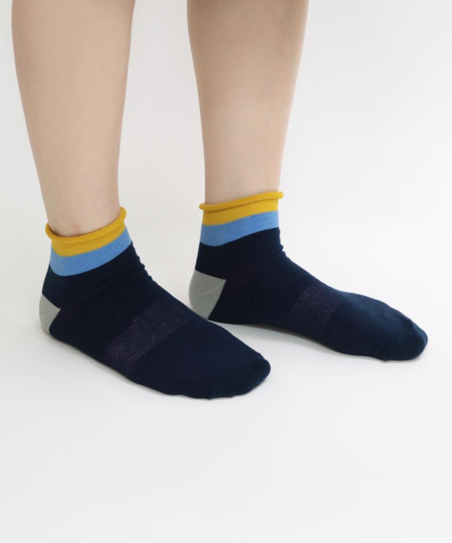 Stample Layer Color Ankle Socks 3Pairs/Stample叠色儿童脚踝袜 3双装 16-18cm 4-6yrs