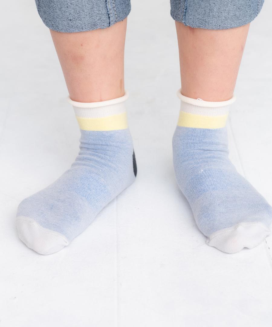 Stample Layer Color Ankle Socks 3Pairs/Stample叠色儿童脚踝袜 3双装 16-18cm 4-6yrs