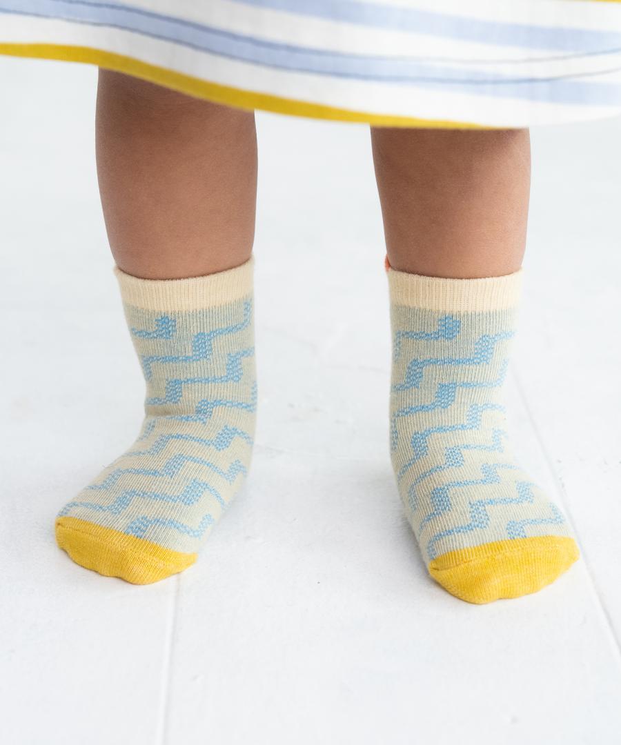 Stample Light Mesh Baby Ankle Socks-Boy Color 3Pairs/Stample网格织纹宝宝脚踝袜 调皮色 3双装 11-13cm 0-1yr