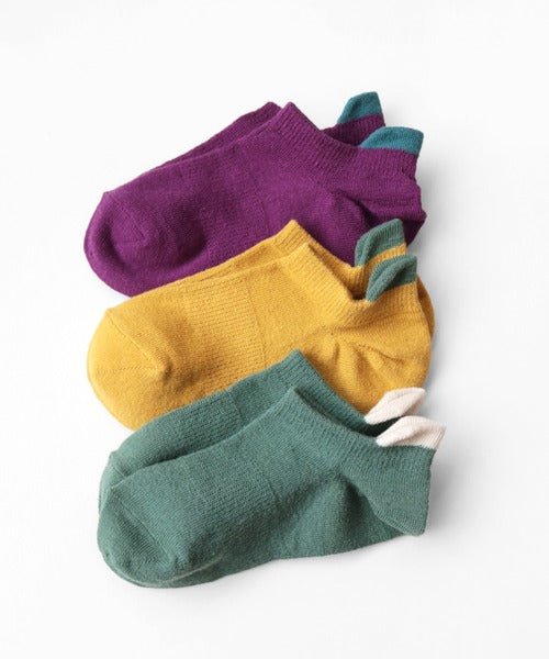 Stample Point Color Low-cut Socks-ColorB 3Pairs/Stample多彩低帮袜 B款色 3双装 16-18cm 4-6yrs