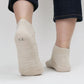 Stample Standard Heather Ankle Socks-Black&Gray&Beige/Stample细绵脚踝袜 黑色&灰色&米色 16-25cm 4yrs-Adult