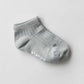 Stample Standard Heather Ankle Socks-Black&Gray&Beige/Stample细绵脚踝袜 黑色&灰色&米色 16-25cm 4yrs-Adult