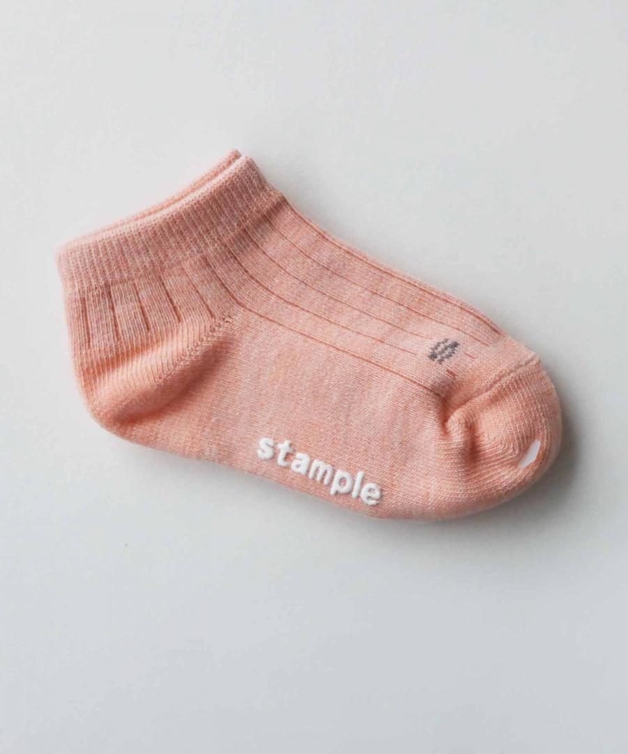 Stample Standard Heather Ankle Socks-Pink&Mustard&Blue/Stample细绵脚踝袜 粉色&芥末黄色&蓝色 16-25cm 4yrs-Adult