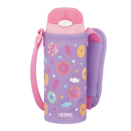 Thermos Kids Vacuum Insulated Straw Bottle-Pink Donuts膳魔师真空吸管儿童保温杯-粉色甜甜圈 400ml