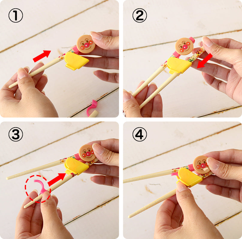 Anpanman Kids Training Chopsticks-Right Hand面包超人宝宝三阶段学习筷-右手 2-4 years