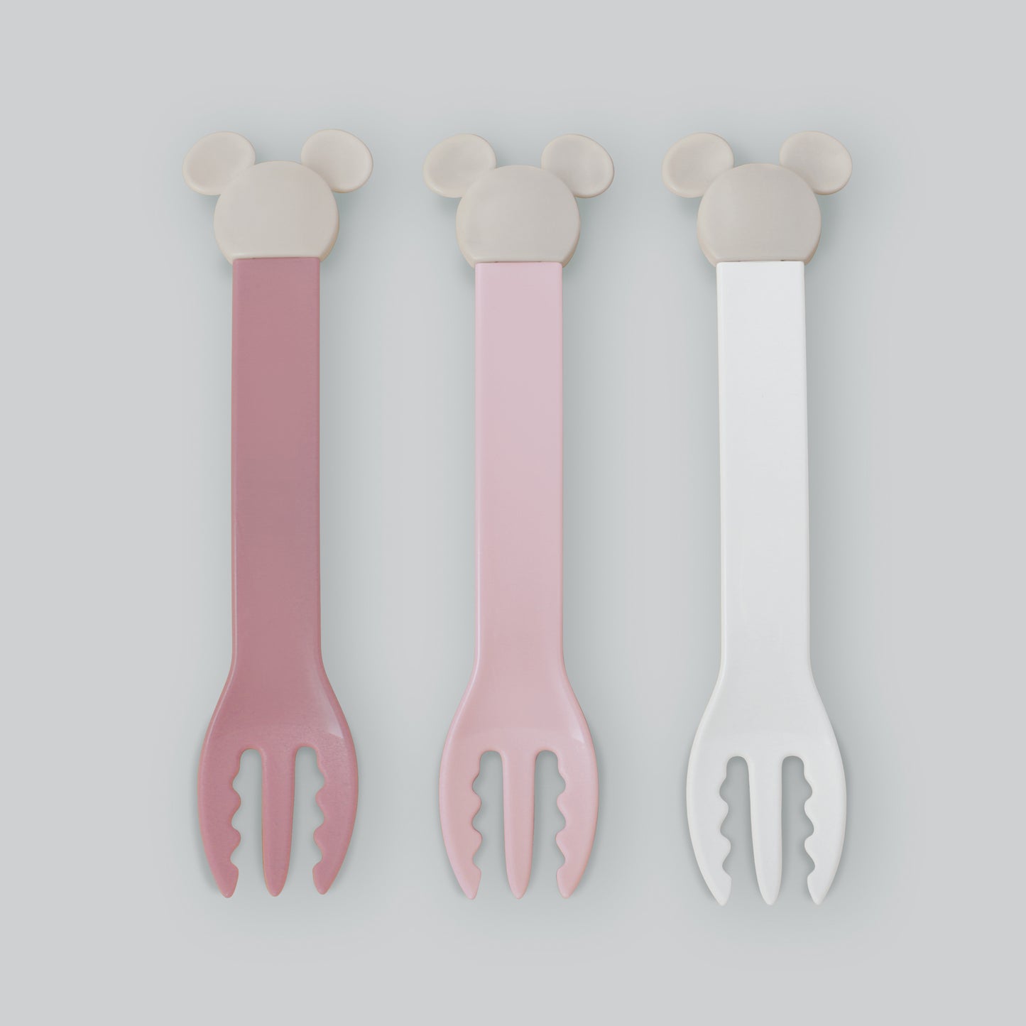 Nishiki Kasei Disney Baby Fork Set-Minnie Pink/迪士尼儿童餐叉套组 莫兰迪米妮粉 3pcs