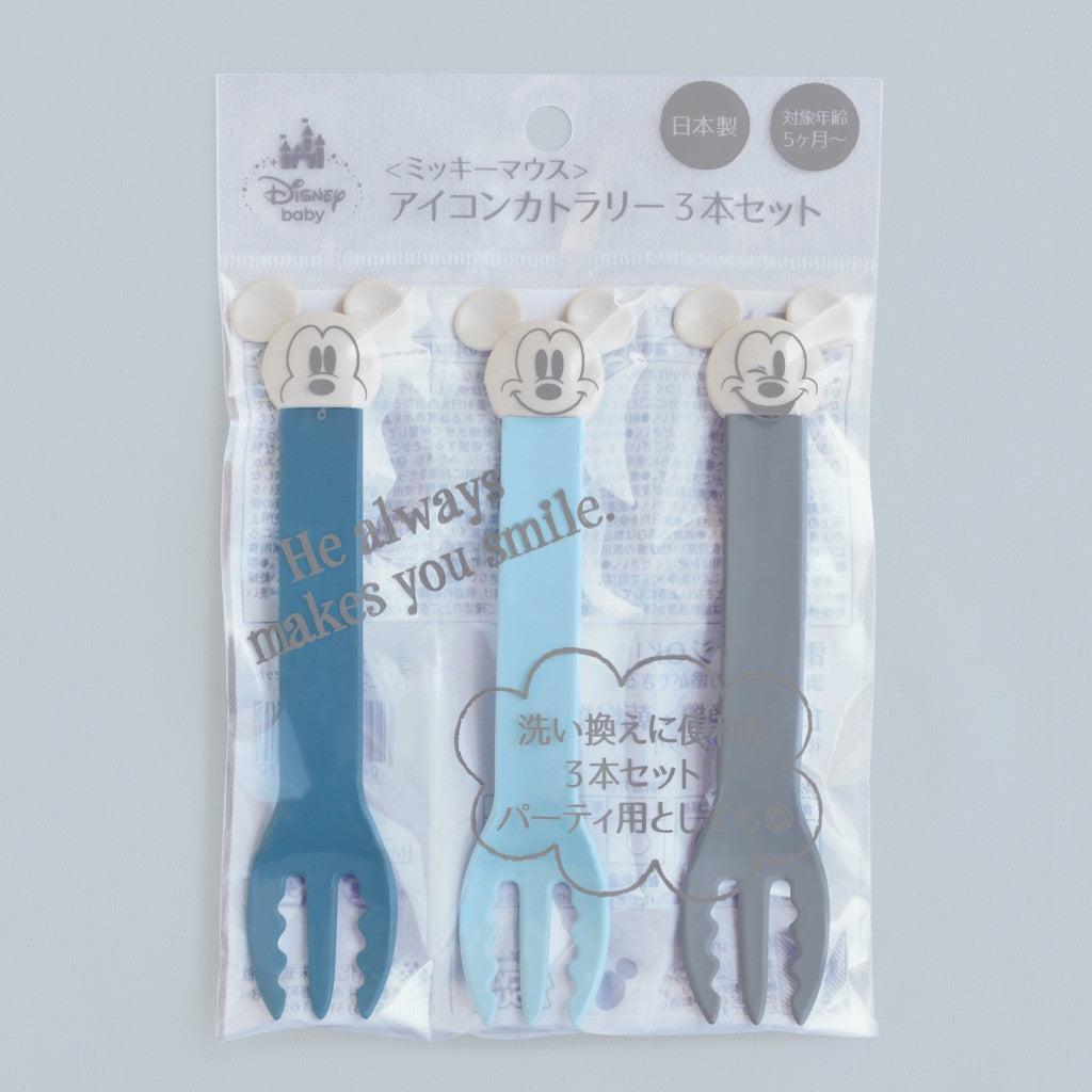 Nishiki Kasei Disney Tableware Combo Set-Mickey Blue/迪士尼儿童餐具套组 莫兰迪米奇蓝