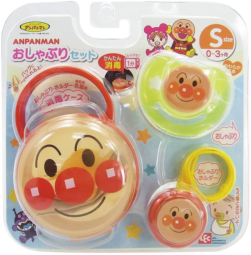 Anpanman Pacifier Set 超人气！宝宝最爱 面包超人安抚奶嘴套盒S 0-12月