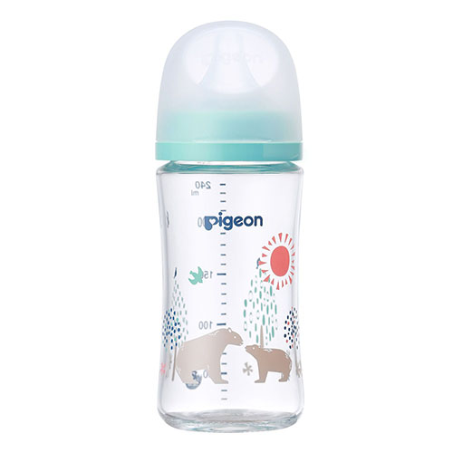 Pigeon Milk Bottle - Glass 贝亲三代玻璃奶瓶 240ml Cutie Bear