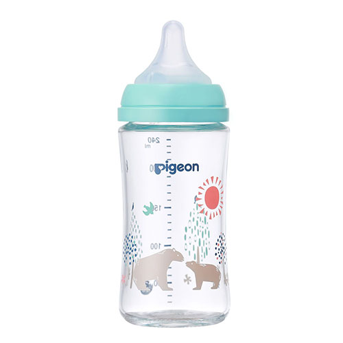 Pigeon Milk Bottle - Glass 贝亲三代玻璃奶瓶 240ml Cutie Bear