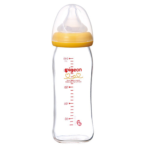 Pigeon Milk Bottle - Glass 贝亲经典玻璃奶瓶 240ml Classic Yellow