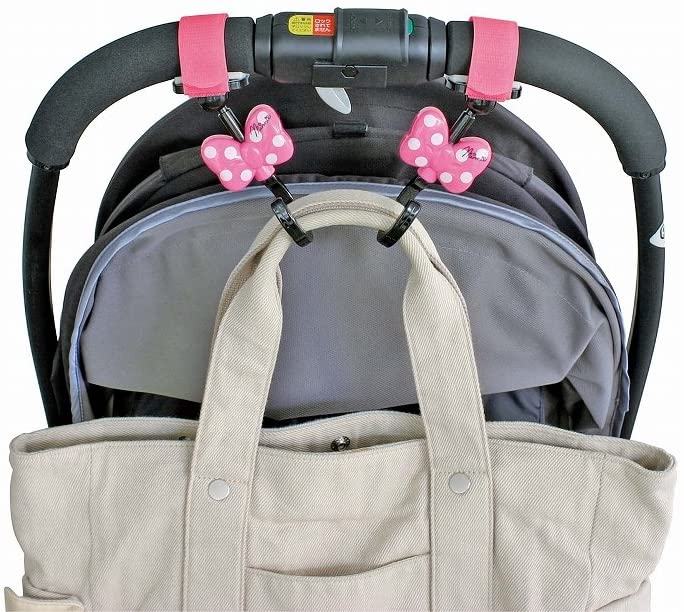 Disney Car&Stroller Hook迪士尼汽车婴儿车两用多功能挂钩 米妮蝴蝶结