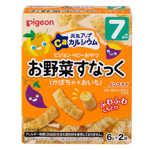 Pigeon Baby Snack 贝亲高钙南瓜红薯磨牙米条 7月+ 6gx2袋